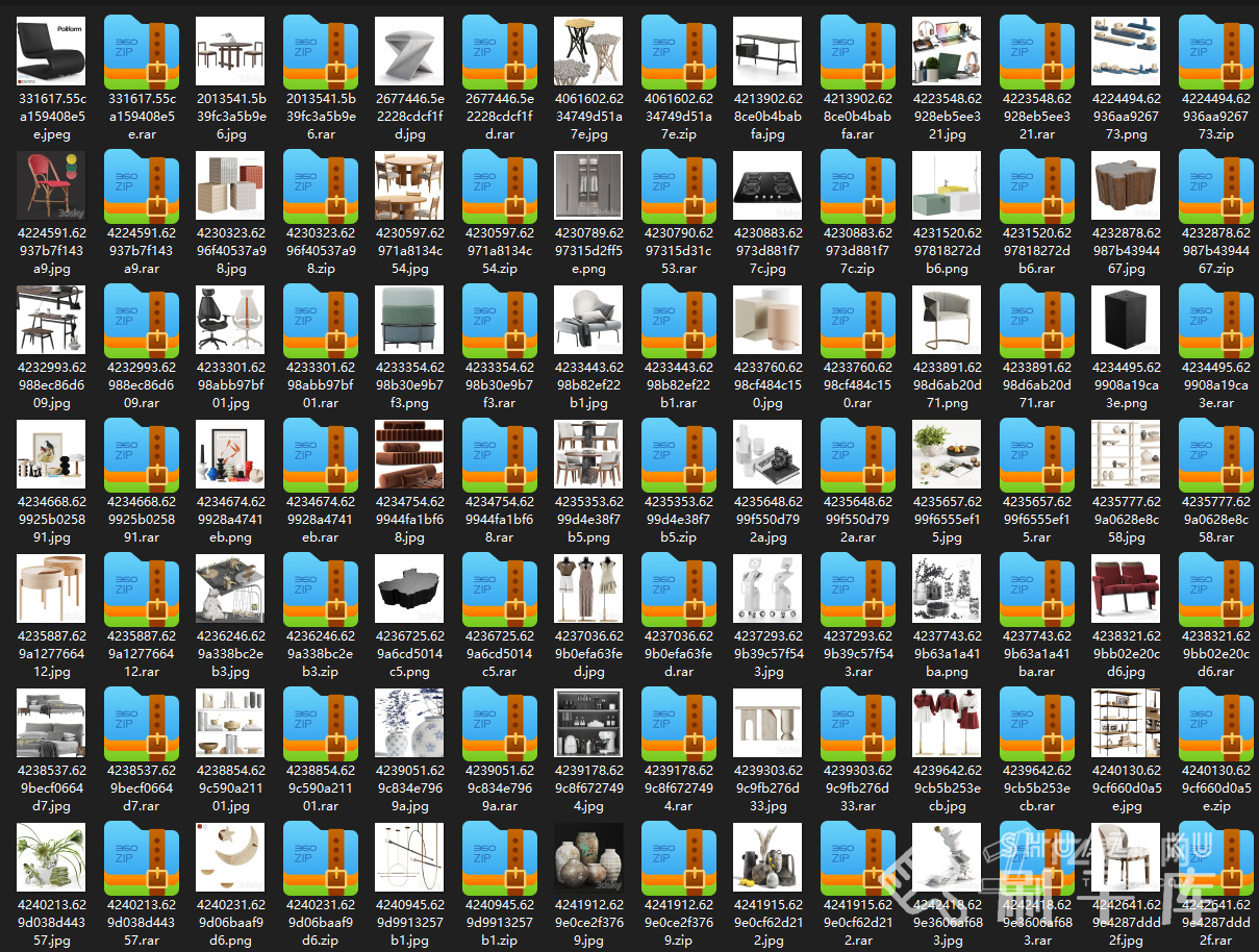 最新-3DSKY高精度3DMAX模型869个-1