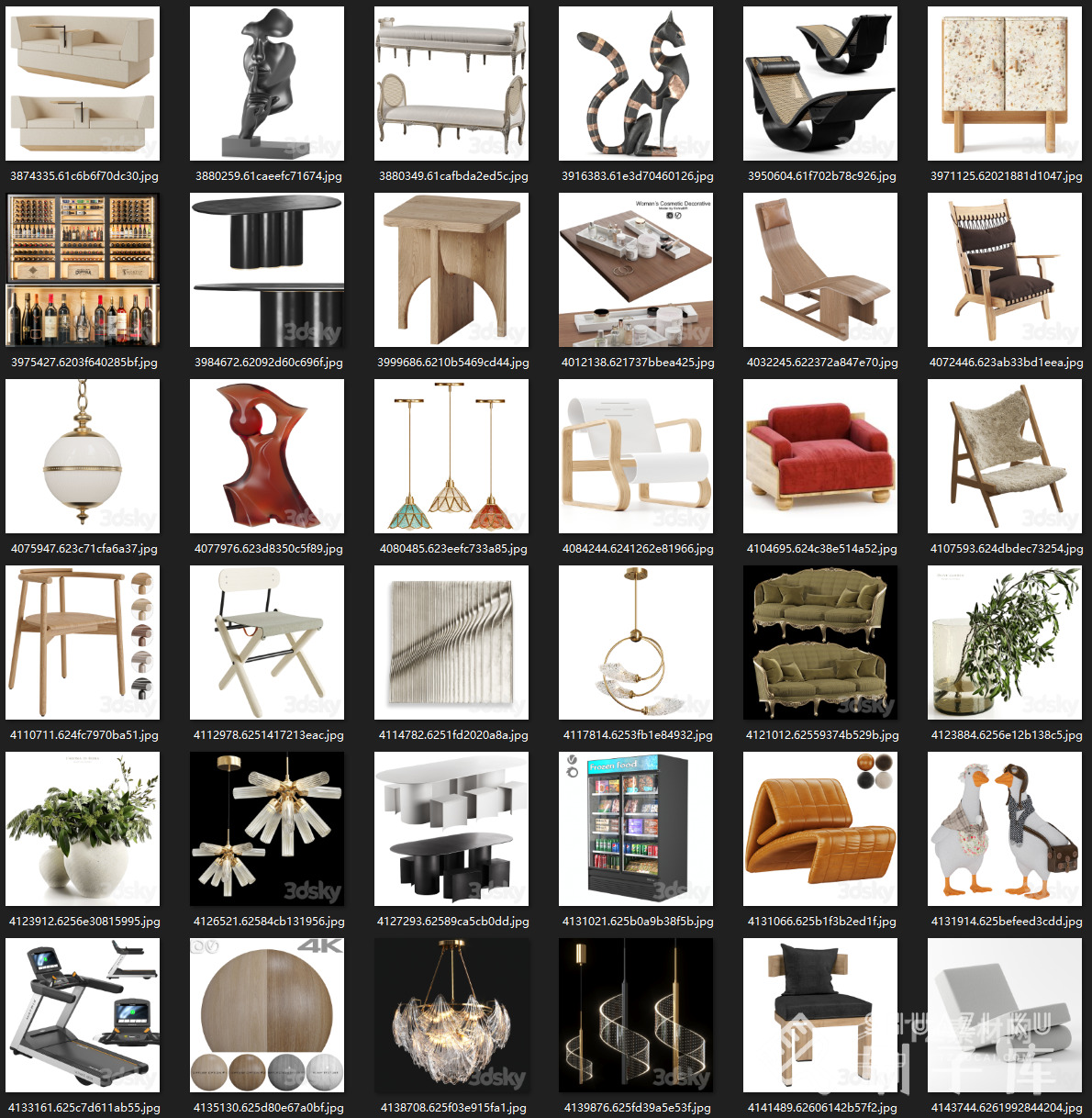 最新-3DSKY高精度3DMAX模型869个-1