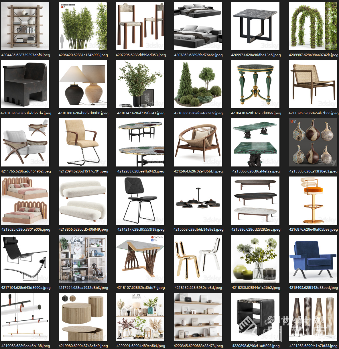 最新-3DSKY高精度3DMAX模型869个-1