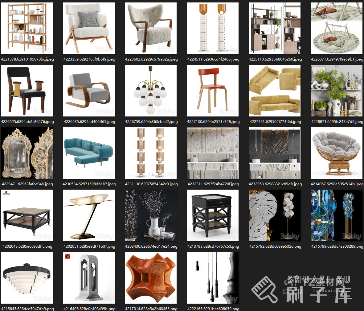 最新-3DSKY高精度3DMAX模型869个-1