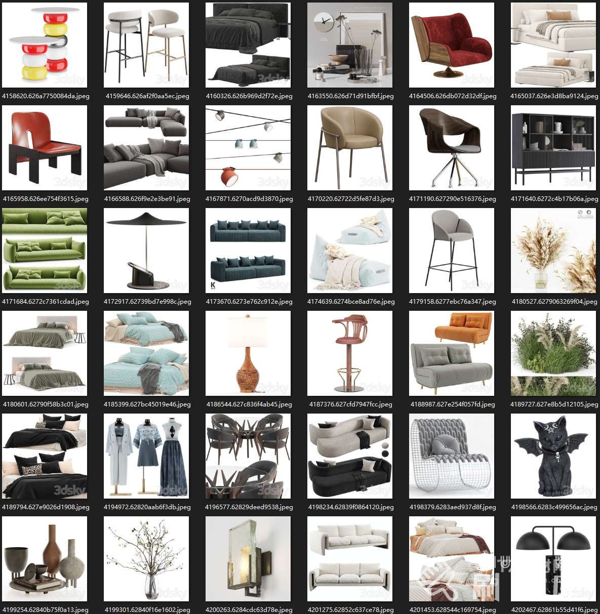 最新-3DSKY高精度3DMAX模型869个-1