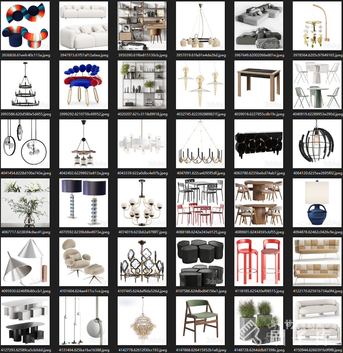 最新-3DSKY高精度3DMAX模型869个-1