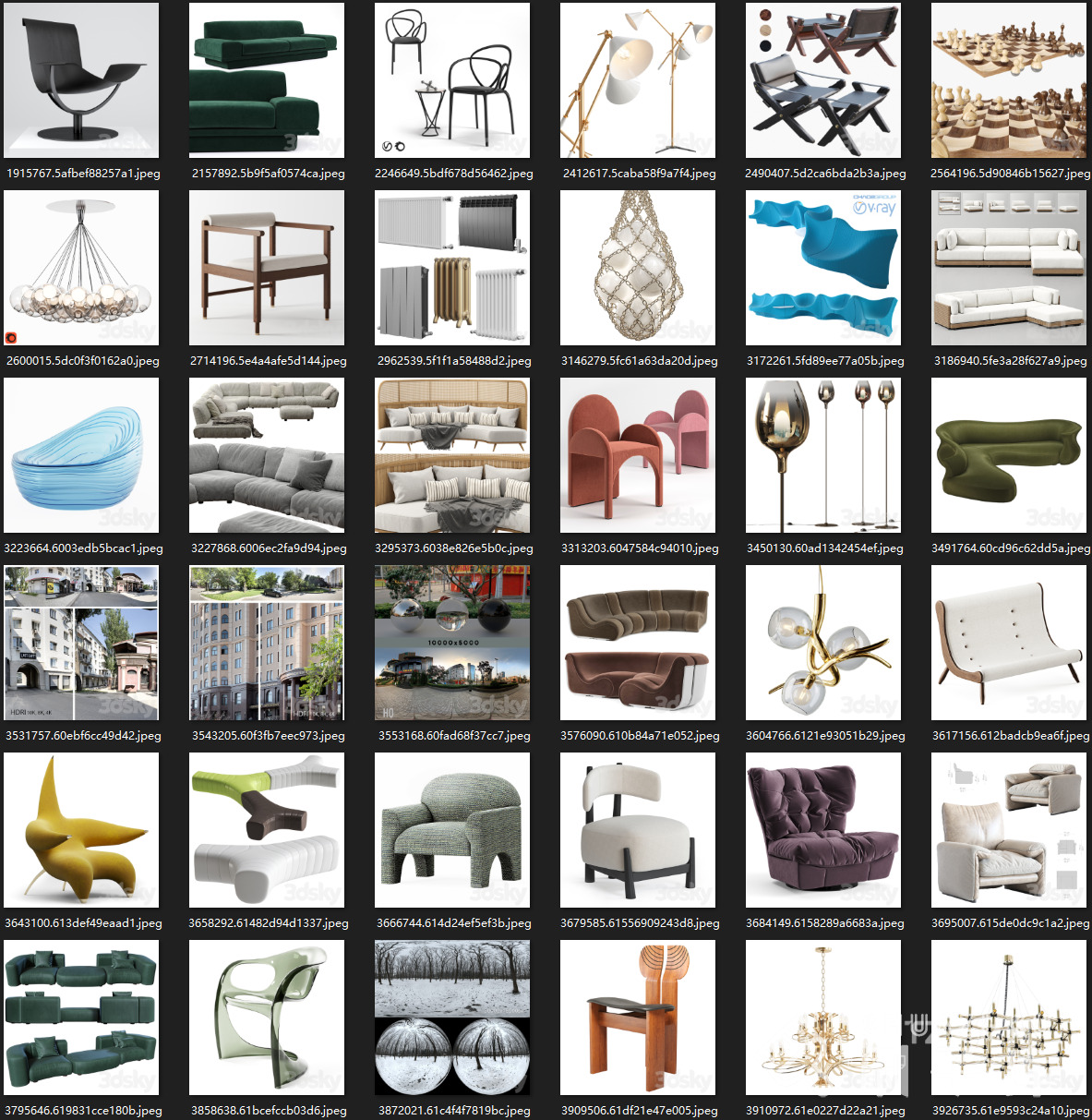 最新-3DSKY高精度3DMAX模型869个-1