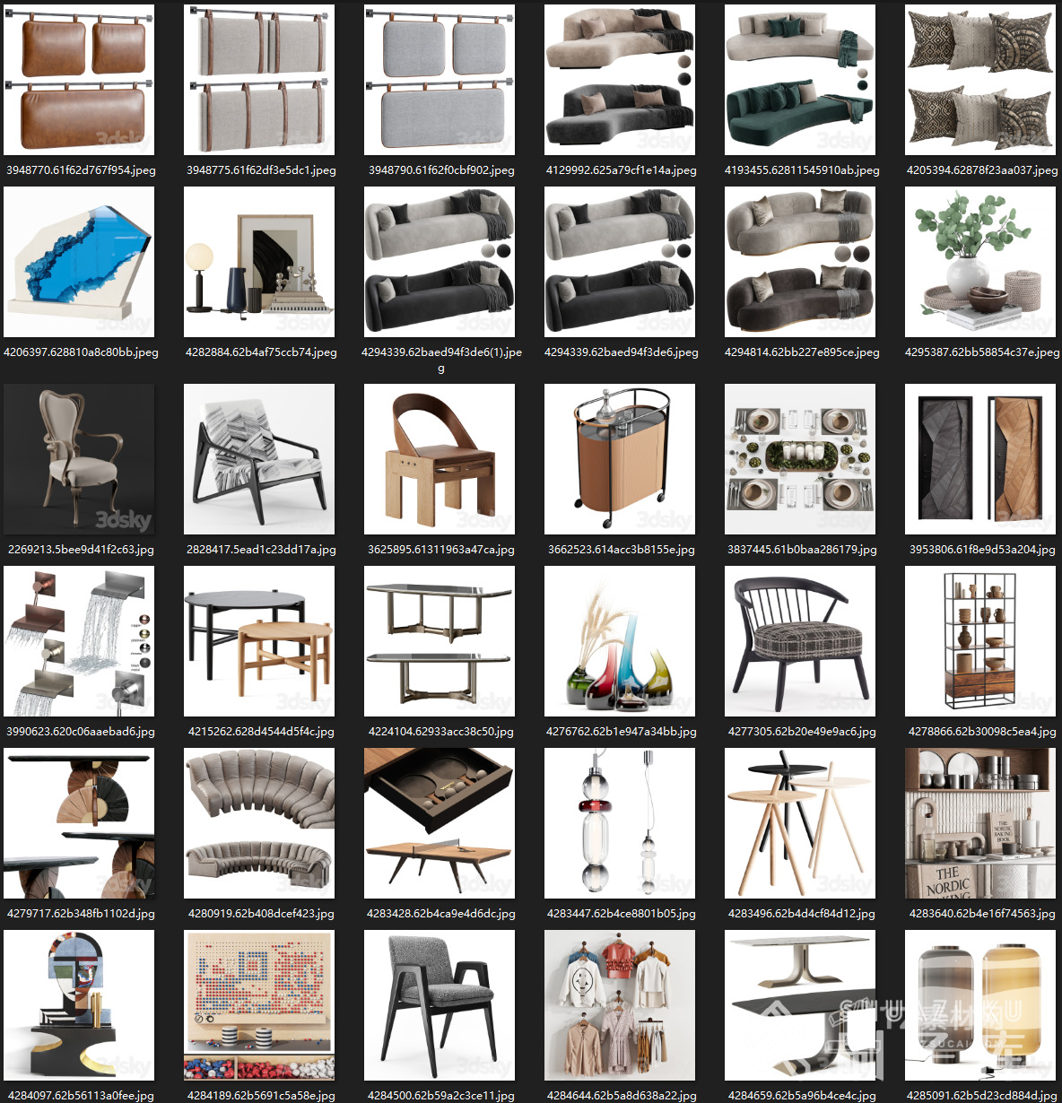 最新-3DSKY高精度3DMAX模型869个-1