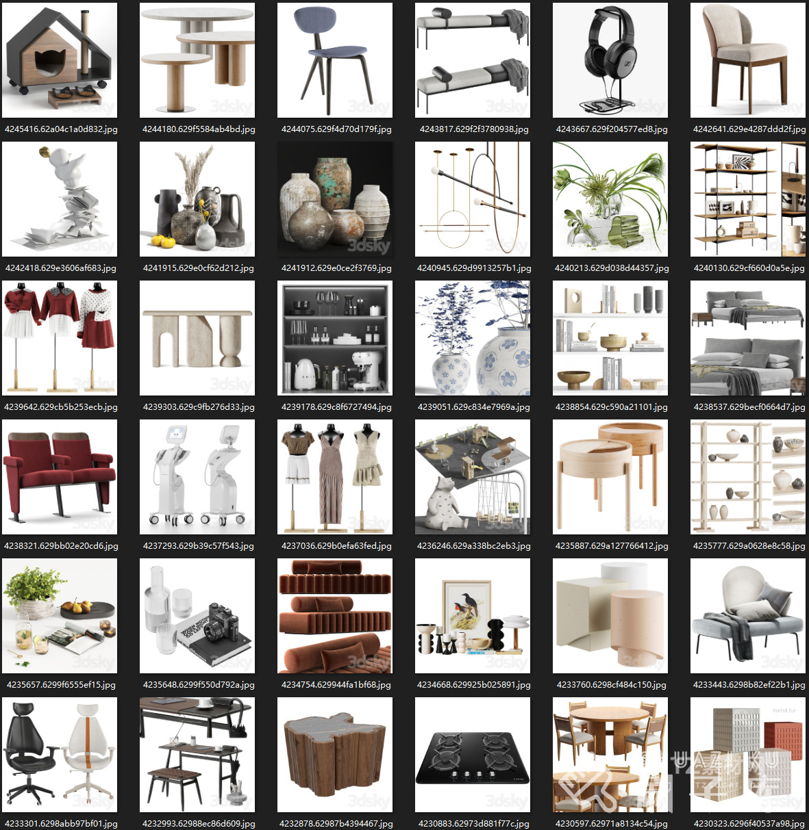 最新-3DSKY高精度3DMAX模型869个-1