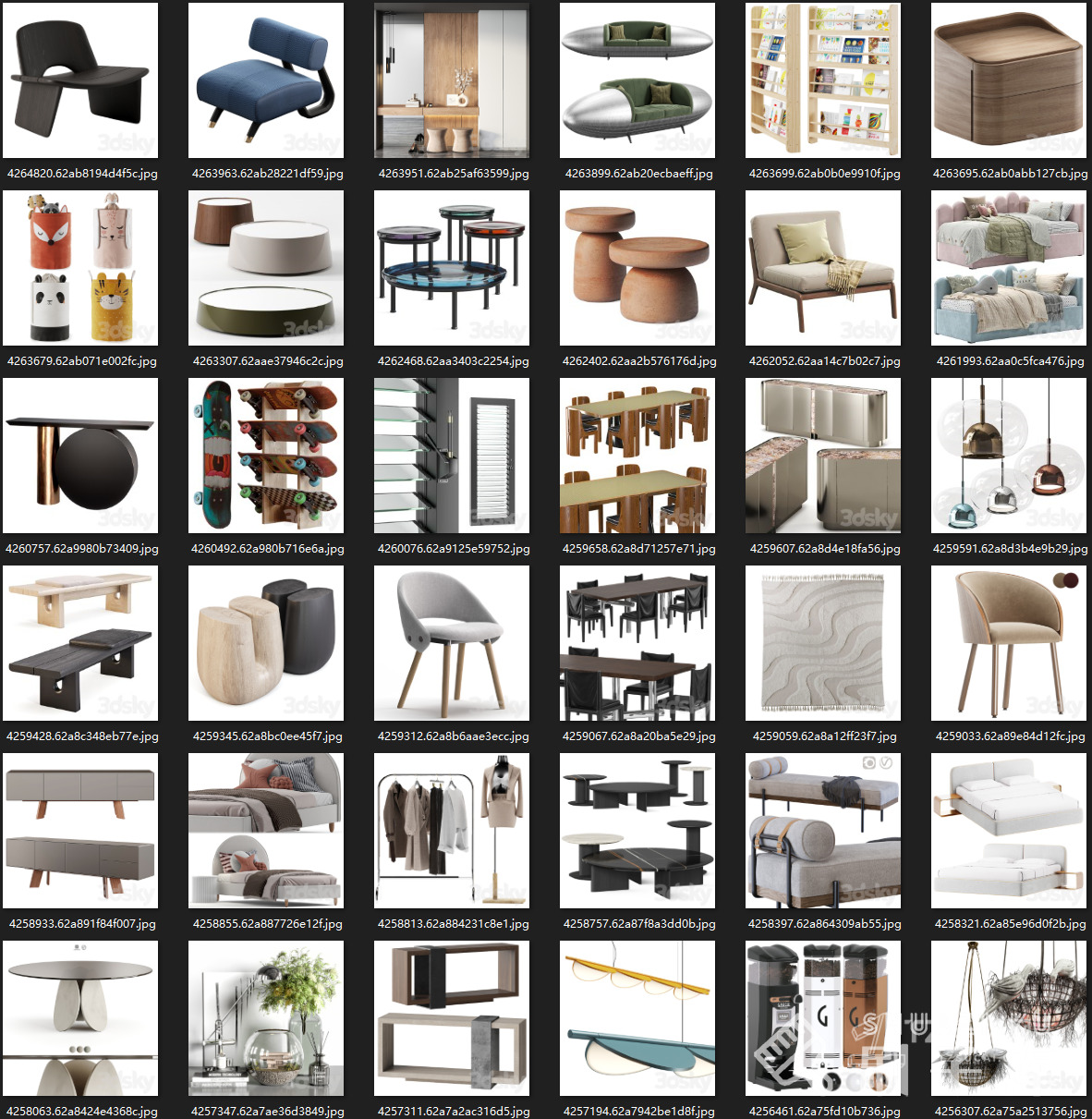 最新-3DSKY高精度3DMAX模型869个-1