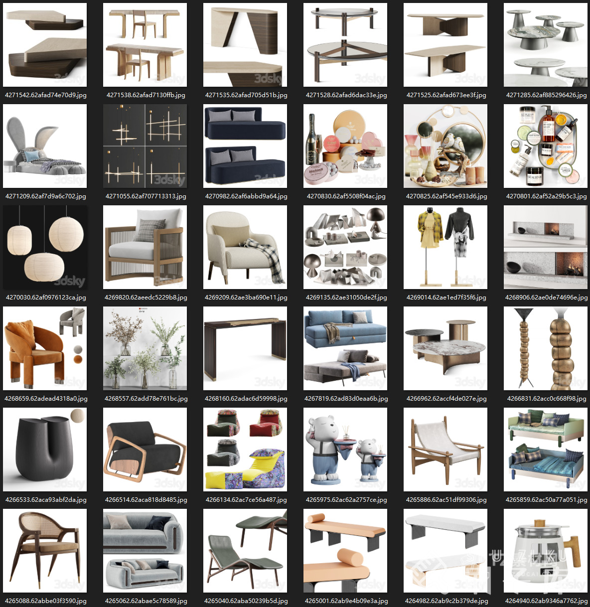 最新-3DSKY高精度3DMAX模型869个-1