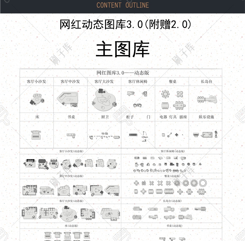 图片[1]-精选【网红CAD动态图库3.0】附赠2.0-刷子库