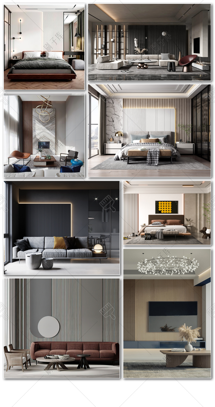 图片[9]-网红背景墙造型设计参考意向合集-刷子库