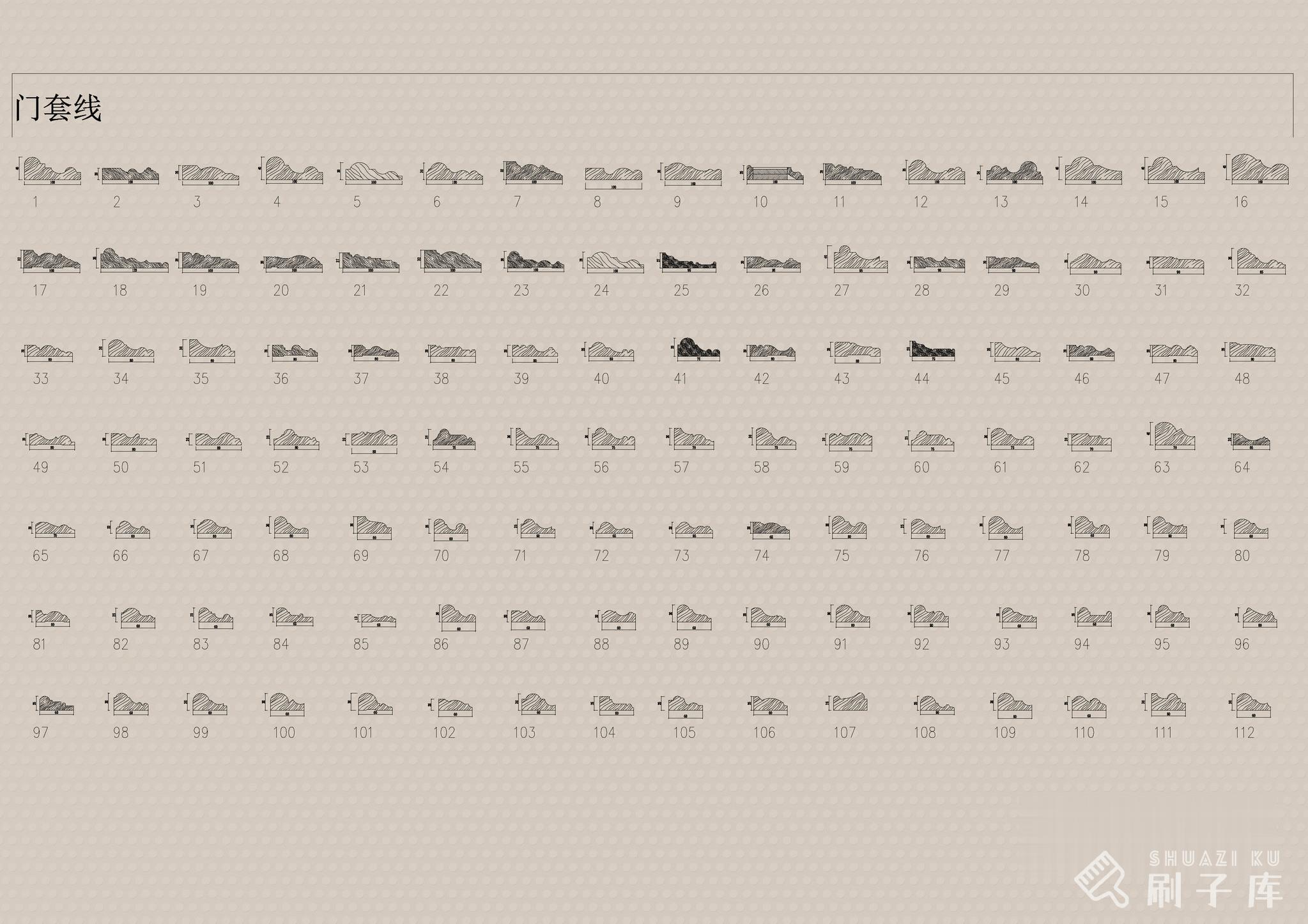 图片[5]-CAD各种装饰线条合集-刷子库
