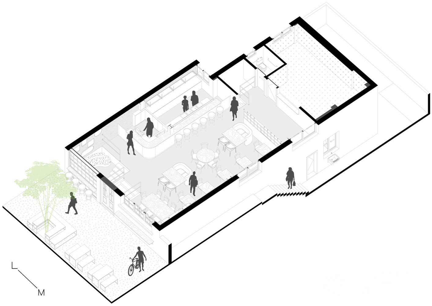 【设计师必备】80张酒吧平面、分析图-no.002-3