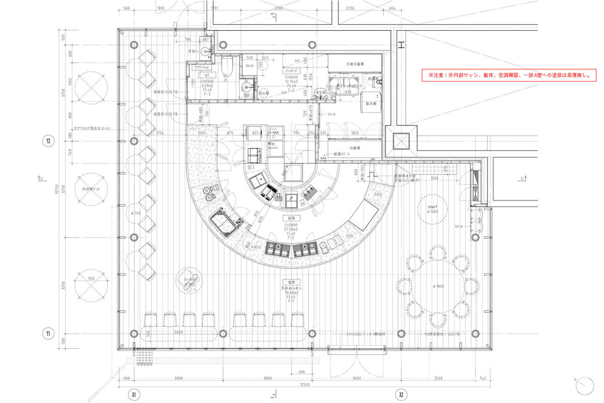 【设计师必备】50个咖啡厅项目平面图-3