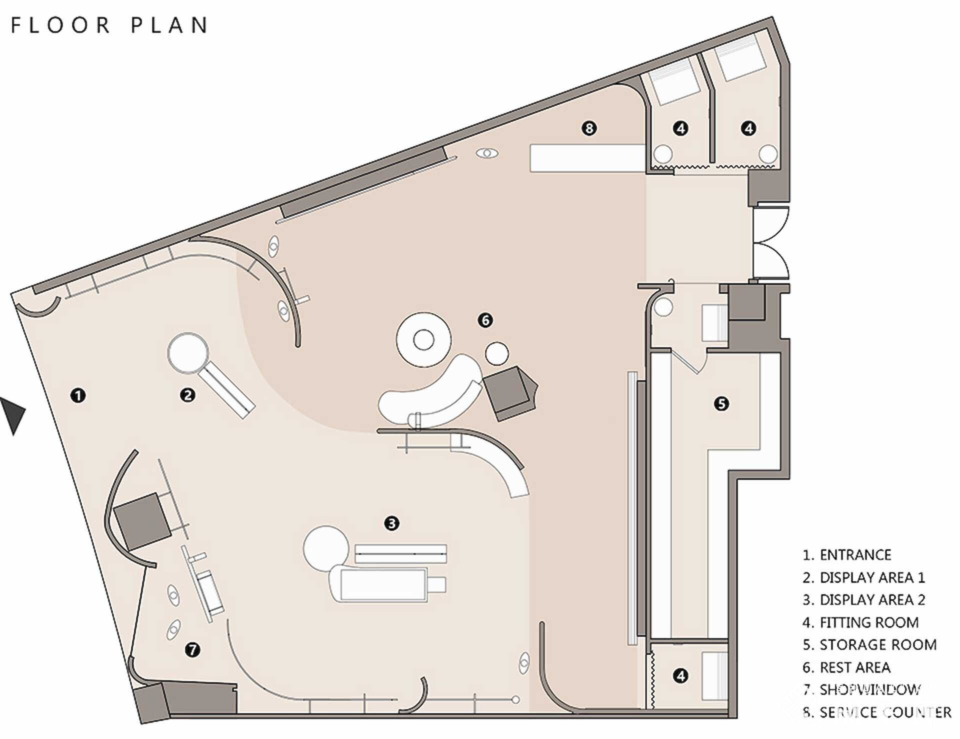 设计师必备】120张精选服装店、买手店、零售店平面图-3 设计师必备】120张精选服装店、买手店、零售店平面图-3