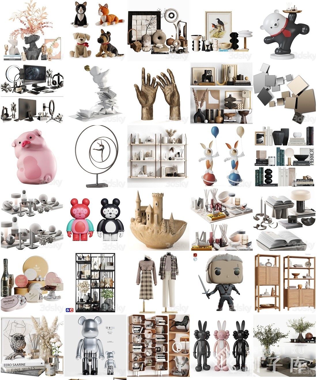 图片[5]-3DSKY — 高精3DMAX模型-装饰摆件-572套-刷子库