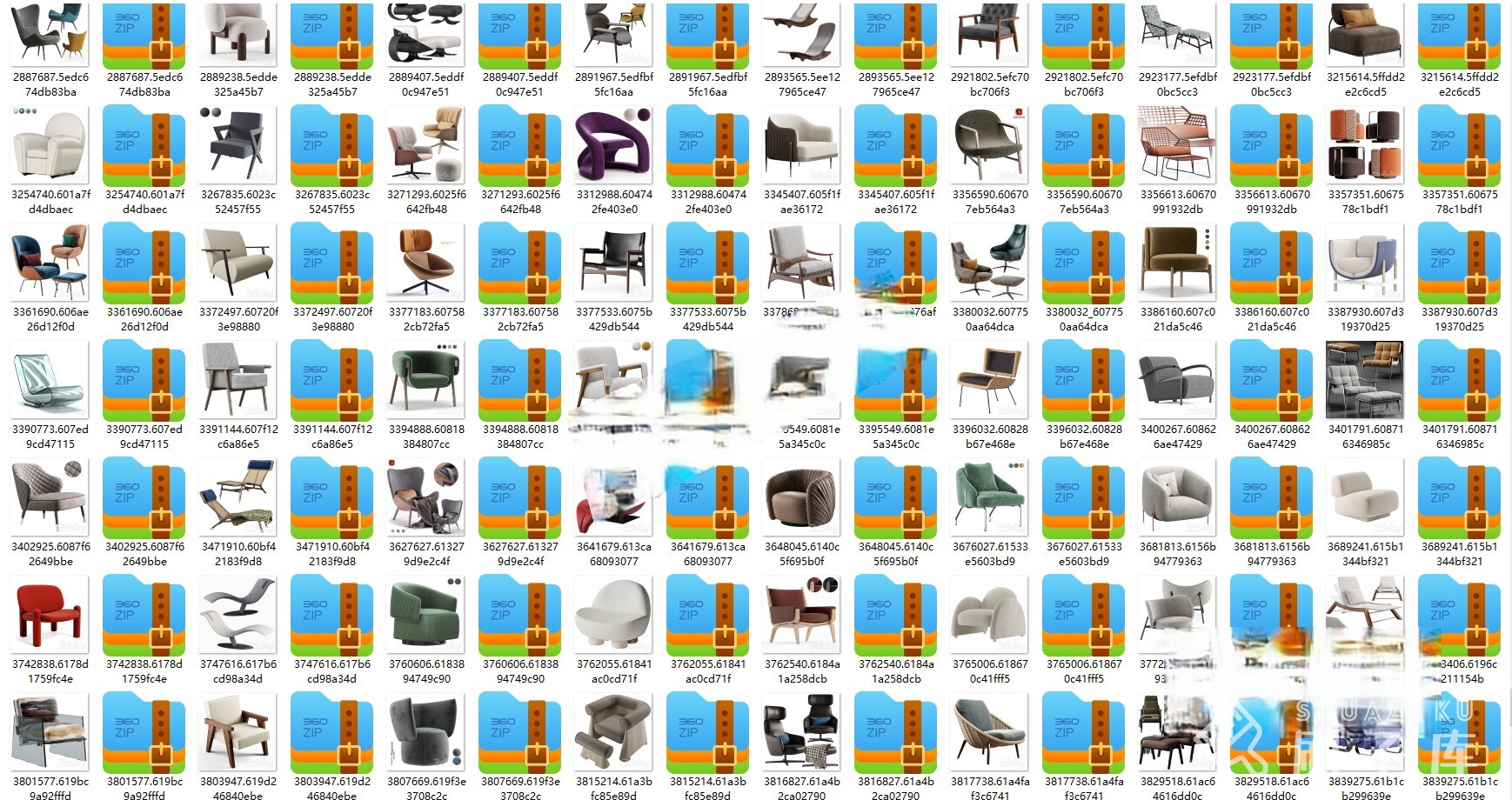 图片[1]-3DSKY高精3DMAX模型–沙发+单椅1197套-刷子库