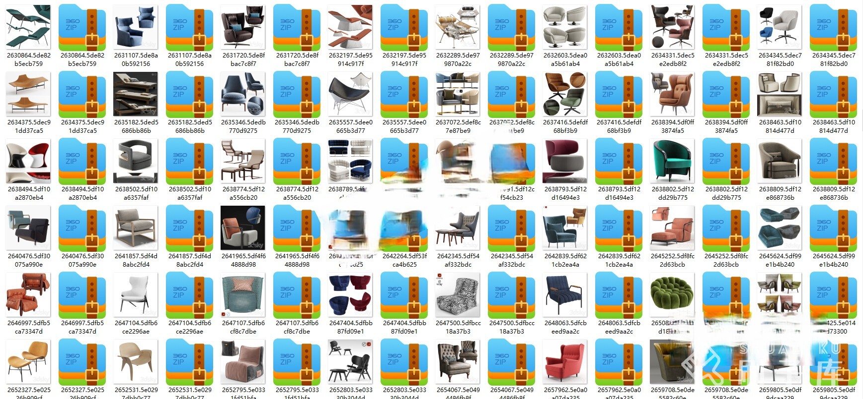 图片[2]-3DSKY高精3DMAX模型–沙发+单椅1197套-刷子库