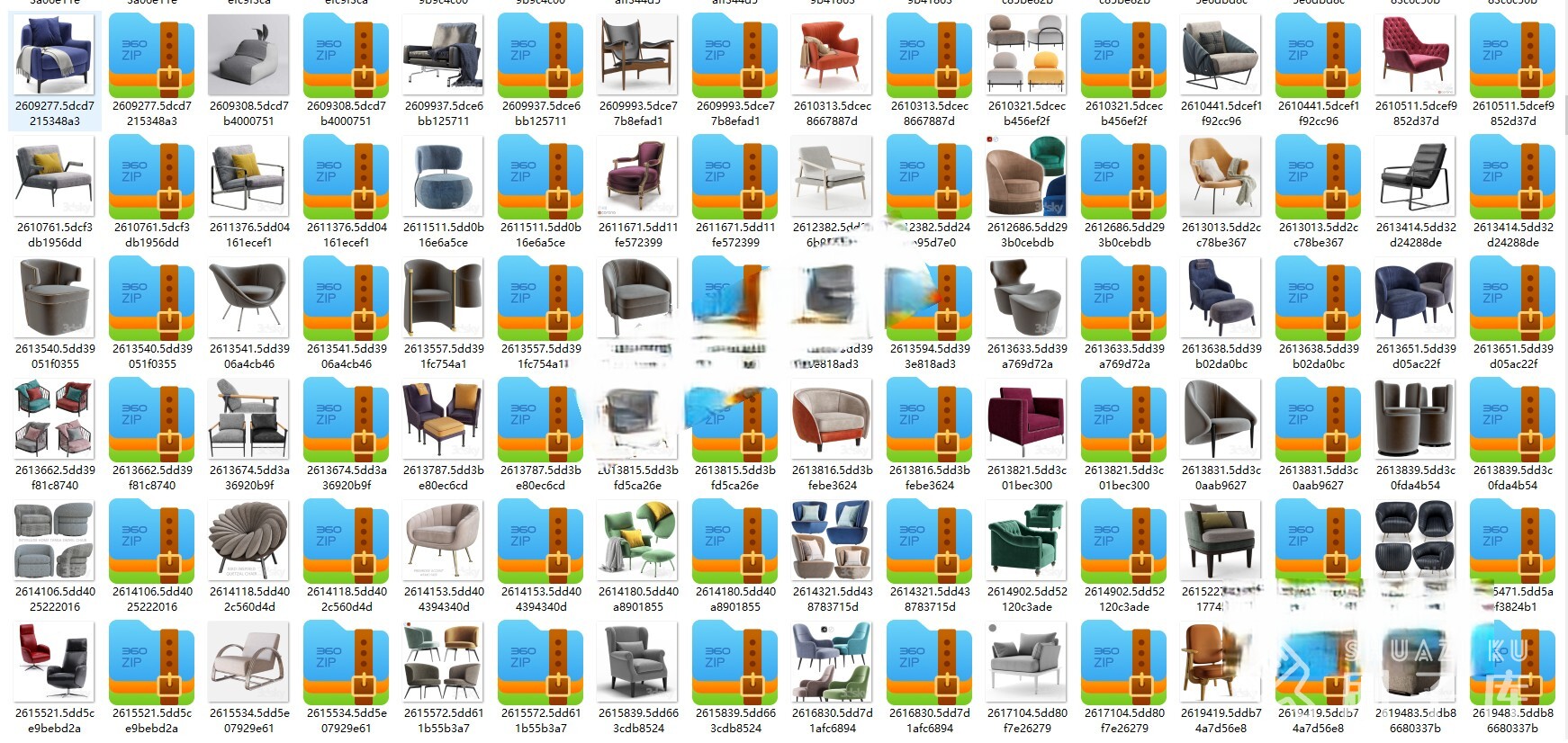 图片[3]-3DSKY高精3DMAX模型–沙发+单椅1197套-刷子库