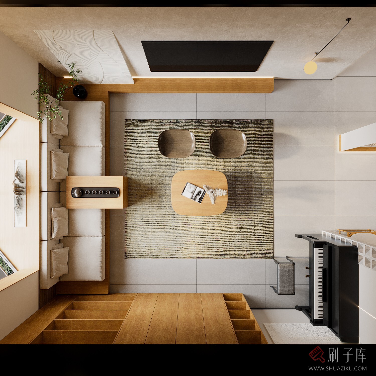 图片[4]-侘寂风客餐厅-刷子库