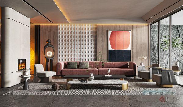 现代客厅-刷子库