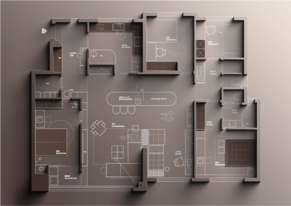 网红奶油风平面方案教程丨插件丨PSD源文件-刷子库