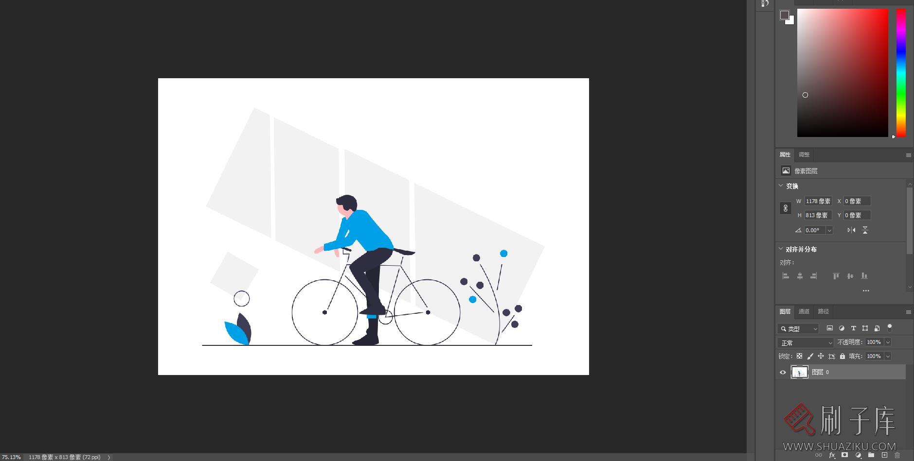 348个平面创意矢量图形，PS+AI-4