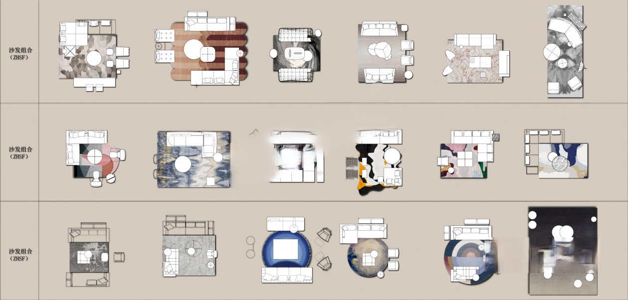 图片[1]-彩色CAD图库-带遮罩和地毯贴图-刷子库