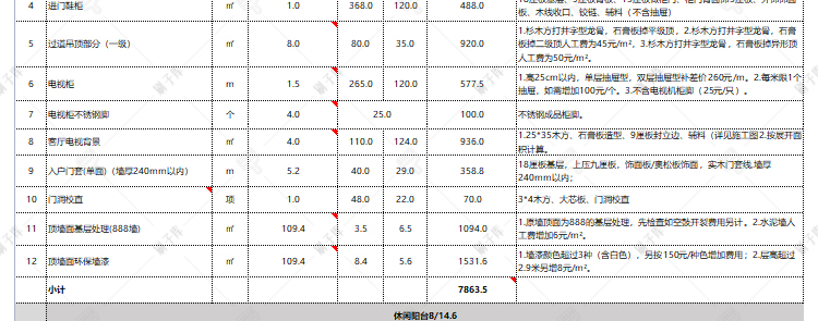 图片[20]-装修预算报价表家装工装材料施工进度表模板-刷子库
