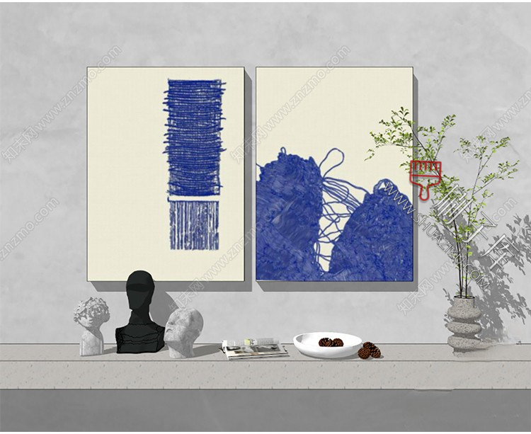 图片[16]-草图大师SU装饰画壁画挂画模型库-刷子库