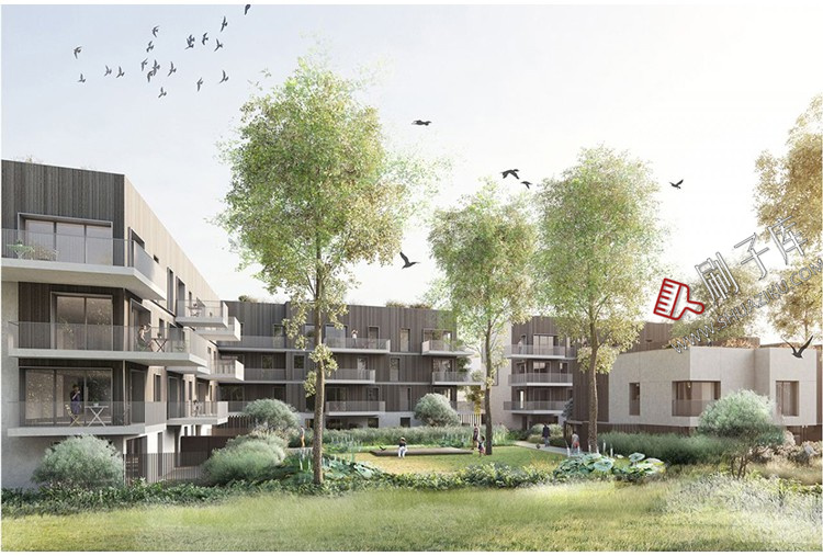 图片[16]-城市建筑小区别墅窗外窗景外景vr户外3d高清3dmax材质贴图su素材-刷子库