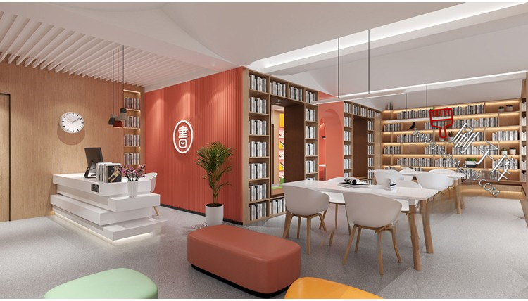 图片[38]-书吧SU模型工业风书咖图书馆室内设计草图大师书店CAD施工图素材-刷子库
