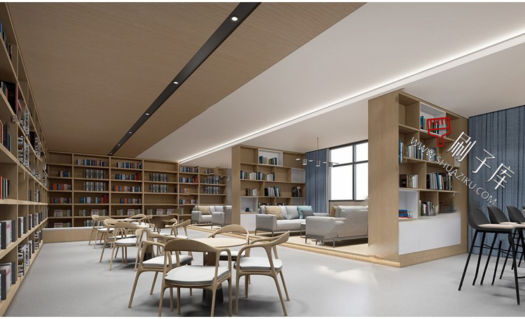图片[39]-书吧SU模型工业风书咖图书馆室内设计草图大师书店CAD施工图素材-刷子库