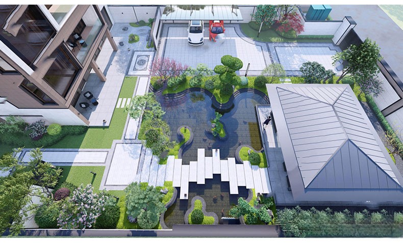 图片[22]-新中式日式欧式别墅室外庭院露台屋顶花园空中会所景观SU模型素材-刷子库