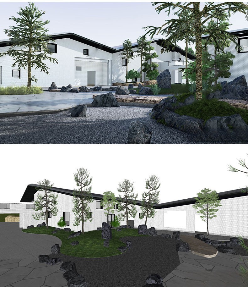 图片[49]-新中式日式欧式别墅室外庭院露台屋顶花园空中会所景观SU模型素材-刷子库