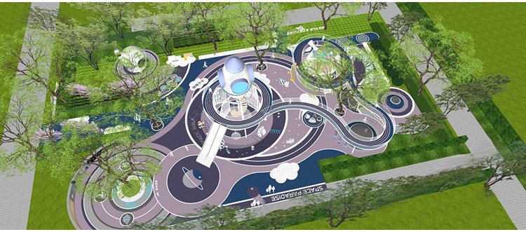 图片[12]-儿童乐园游乐场活动区户外拓展训练场地设施滑滑梯草图大师SU模型-刷子库