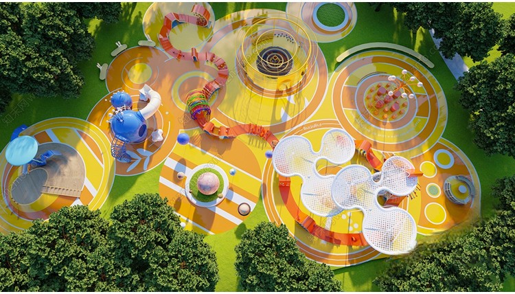 图片[74]-儿童乐园游乐场活动区户外拓展训练场地设施滑滑梯草图大师SU模型-刷子库