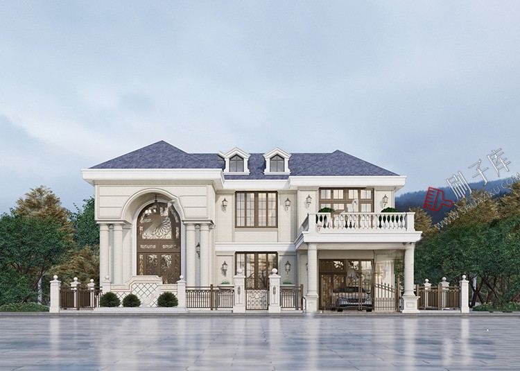 图片[2]-独栋别墅建筑SU模型CAD施工图配套度假村外观民宿自建房草图大师-刷子库