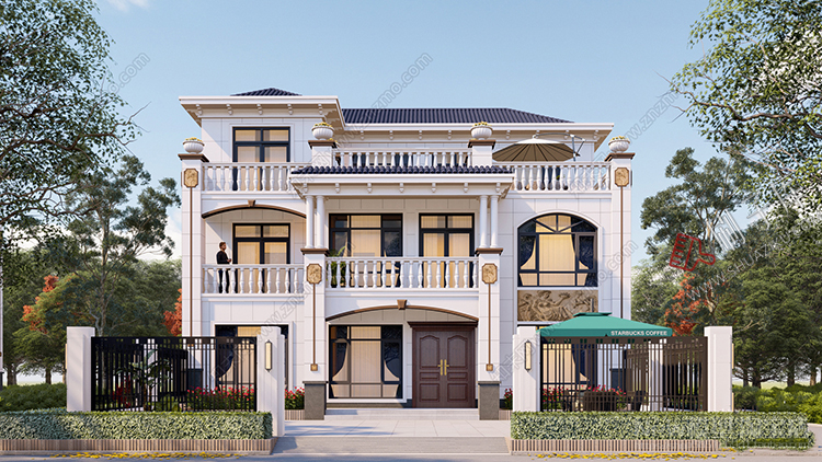 图片[13]-独栋别墅建筑SU模型CAD施工图配套度假村外观民宿自建房草图大师-刷子库