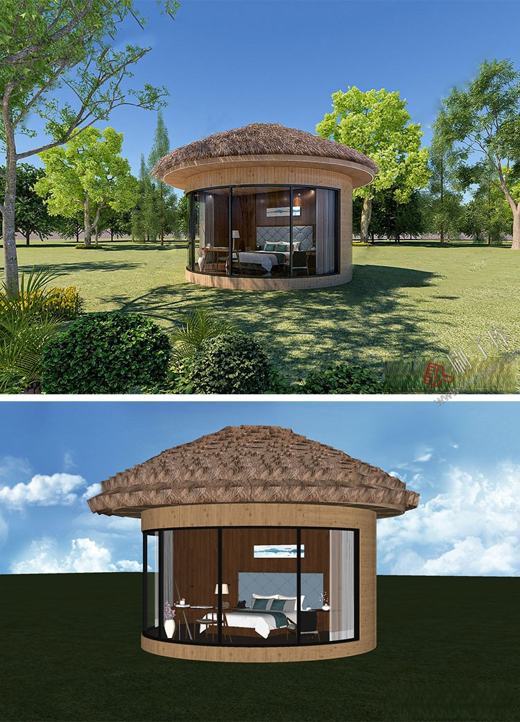 图片[33]-草图大师民宿度假村酒店中式现代别墅客栈旅游创意外观建筑SU模型-刷子库