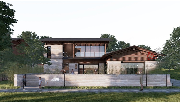 图片[34]-草图大师民宿度假村酒店中式现代别墅客栈旅游创意外观建筑SU模型-刷子库