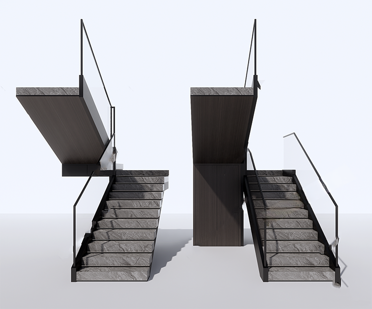 图片[4]-旋转楼梯SU模型库室内铁艺楼梯中式欧式现代螺旋扶梯扶手草图大师-刷子库