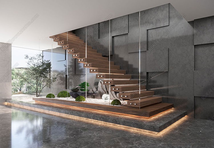 图片[7]-旋转楼梯SU模型库室内铁艺楼梯中式欧式现代螺旋扶梯扶手草图大师-刷子库