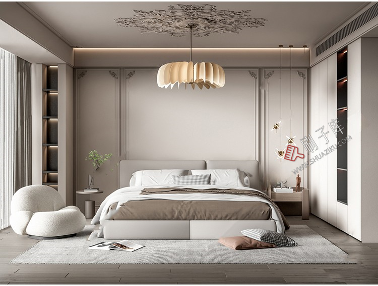 图片[7]-草图大师家装奢华豪华法式风格家居餐厅客厅卧室设计SU模型素材库-刷子库