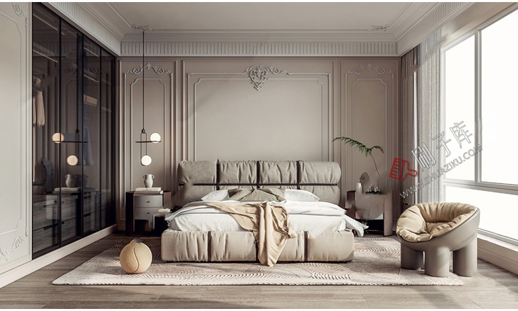 图片[10]-草图大师家装奢华豪华法式风格家居餐厅客厅卧室设计SU模型素材库-刷子库