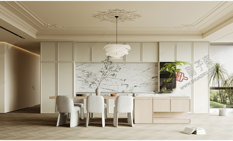 图片[17]-草图大师家装奢华豪华法式风格家居餐厅客厅卧室设计SU模型素材库-刷子库