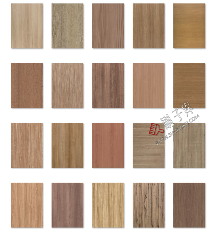 图片[14]-木质木材木纹高清素材3D贴图纹理SU室内设计木饰面原木3dmax-刷子库