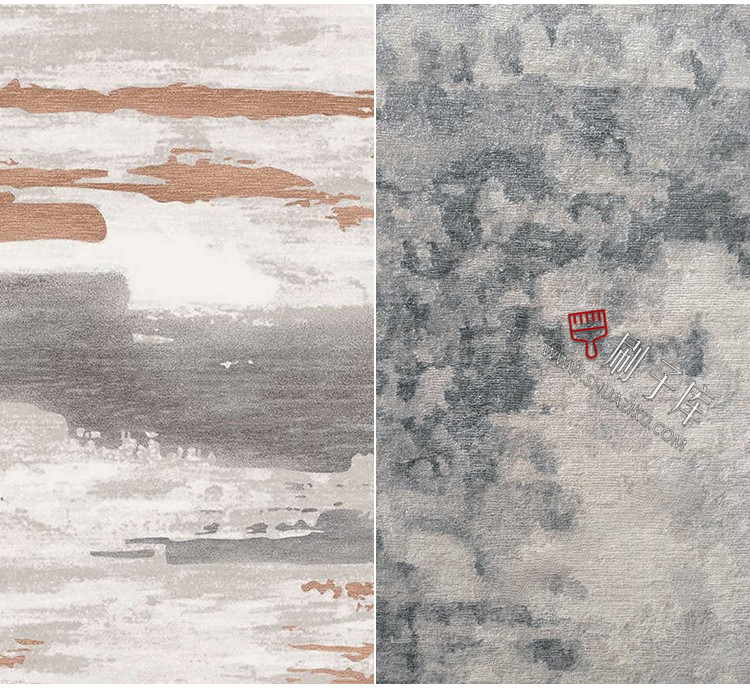 图片[7]-现代高清新中式客厅简约圆形无缝地毯毛毯材质su贴图库3dmax素材-刷子库