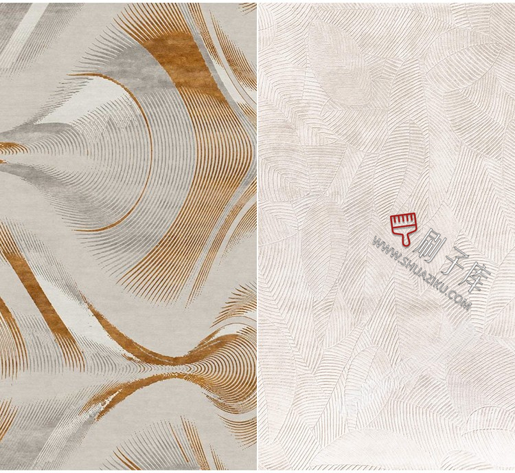 图片[9]-现代高清新中式客厅简约圆形无缝地毯毛毯材质su贴图库3dmax素材-刷子库