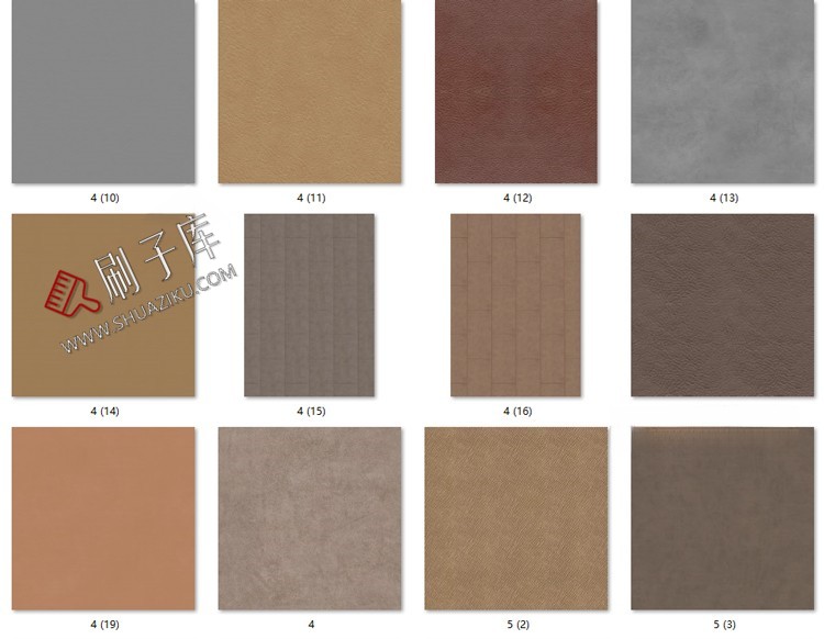 图片[5]-高清现代皮纹皮革纹理棕色皮质白色浅色花纹无缝JPG贴图素材-刷子库