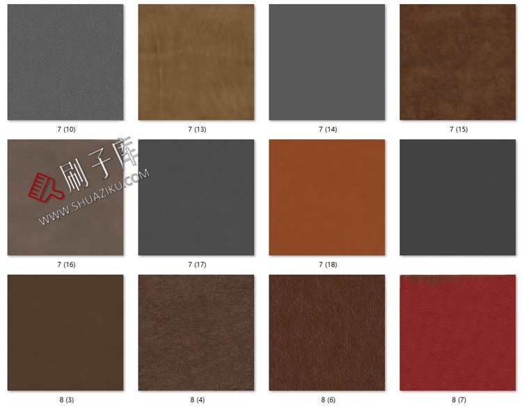 图片[9]-高清现代皮纹皮革纹理棕色皮质白色浅色花纹无缝JPG贴图素材-刷子库