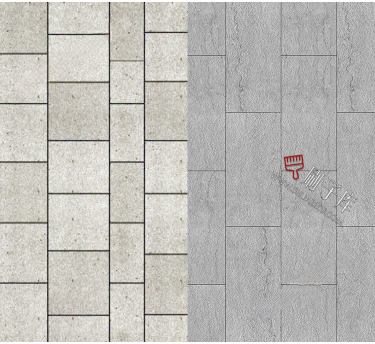图片[3]-景观铺装材质贴图SU建筑室外广场墙面地面PS石材花岗岩高清3D素材-刷子库